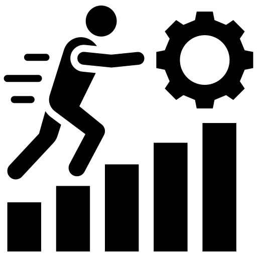 Progress Tracking Icon - Growth and improvement metrics